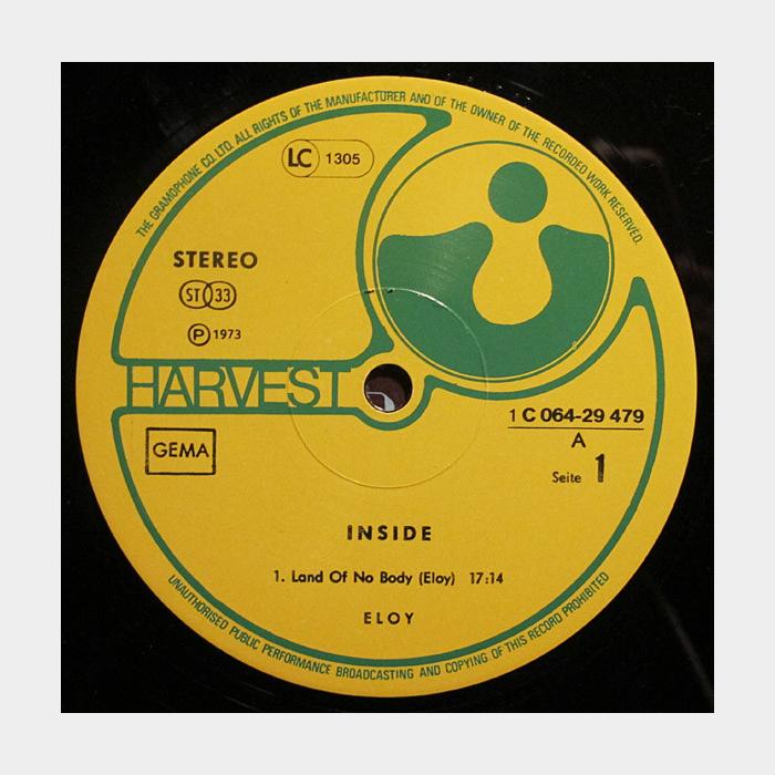 Eloy - Inside (ex+/vg+)