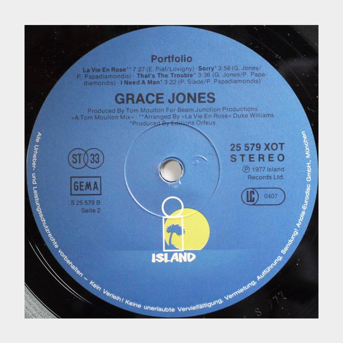 Grace Jones - Portfolio (ex+ex+)