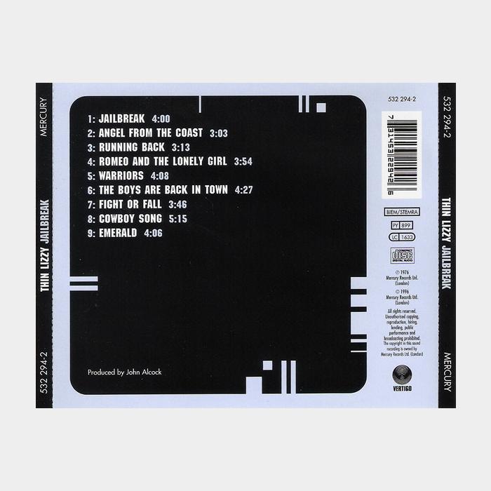 CD Thin Lizzy - Jailbreak (ex+/ex)