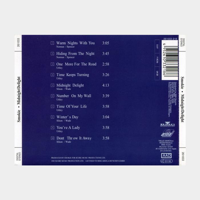 CD Smokie - Midnight Delight