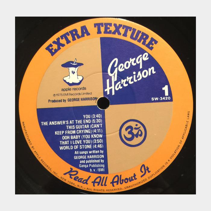 George Harrison - Extra Texture (vg+/ex-)