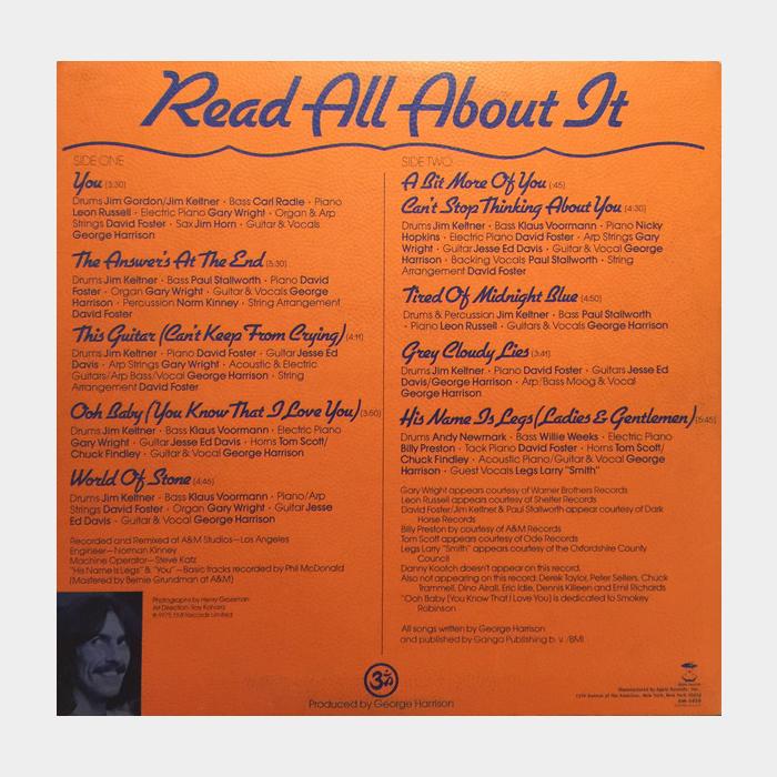 George Harrison - Extra Texture (vg+/ex-)