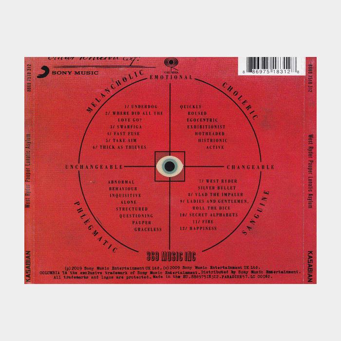 CD Kasabian - West Ryder Pauper Lunatic Asylum