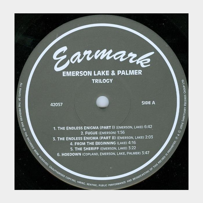 Emerson, Lake & Palmer - Trilogy (ex+/ex+)