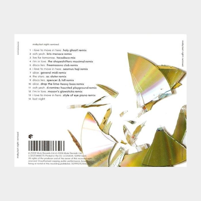 CD Moby - Last Night: Remixed (ex+/ex, License)