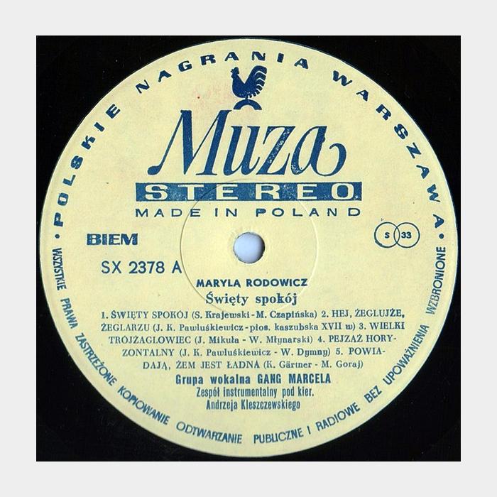 Maryla Rodowicz – Święty Spokój (ex+/ex)