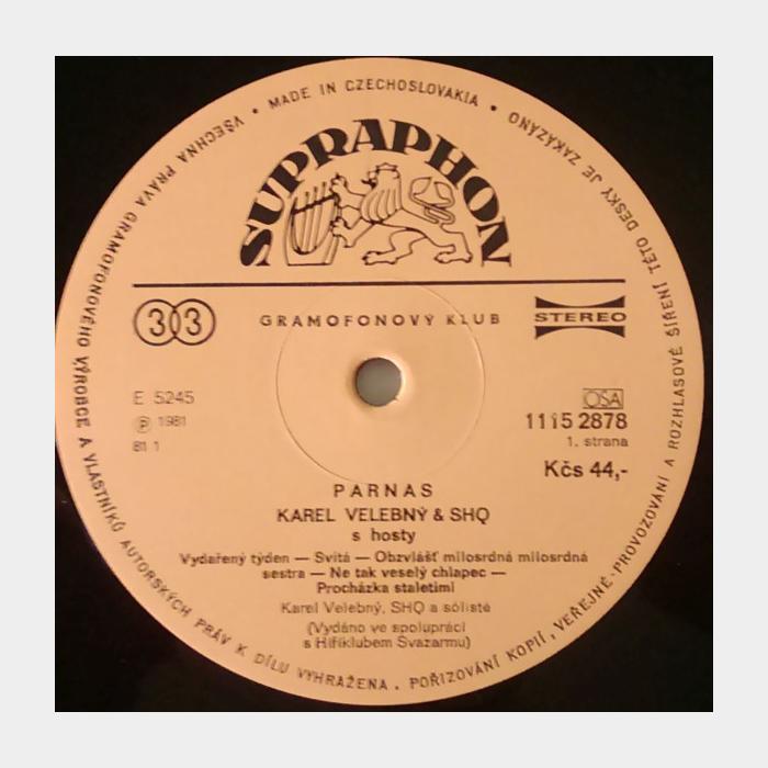 Karel Velebny & Shq - Parnas (ex+/ex)