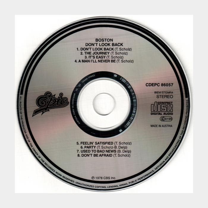 CD Boston - Don't Look Back