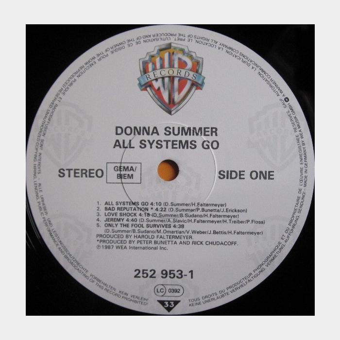 Donna Summer - All Systems Go (ex+/ex-)