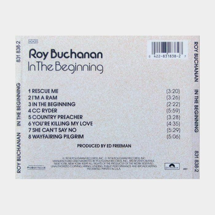 CD Roy Buchanan - In The Begining