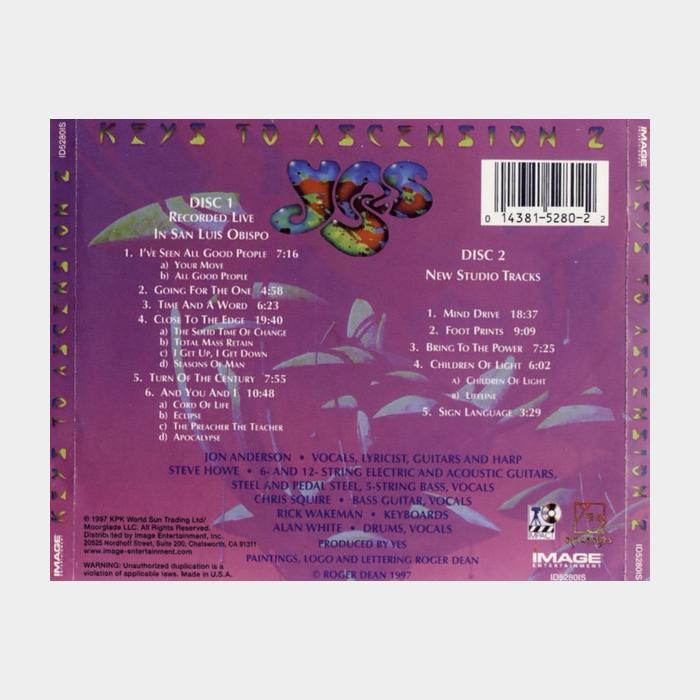 CD Yes - Keys To Ascension 2CD