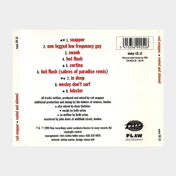 CD Red Snapper - Reeled And Skinned