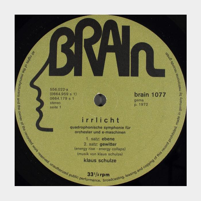 Klaus Schulze - Irrlicht (ex+/ex)