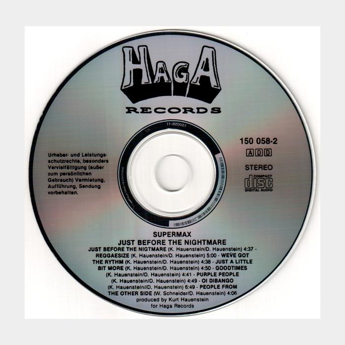 CD Supermax - Just Before The Nightmare