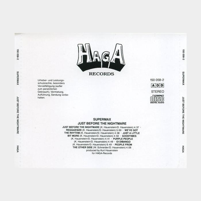 CD Supermax - Just Before The Nightmare