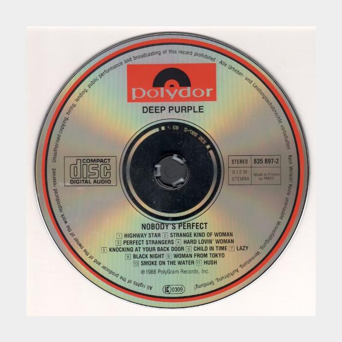 CD Deep Purple - Nobody's Perfect