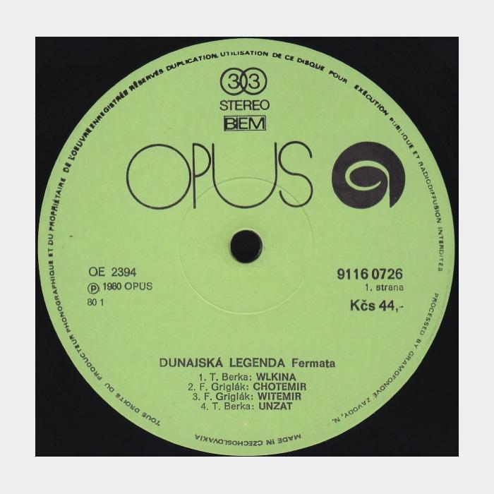 Fermata - Dunajska Legenda (ex/ex)