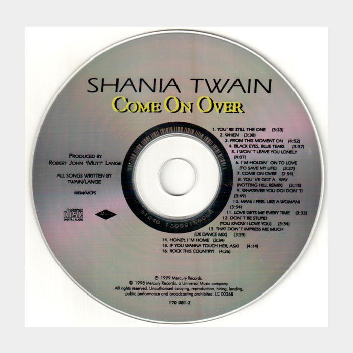 CD Shania Twain - Come On Over