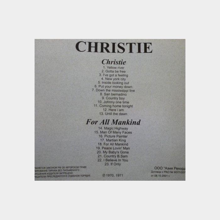 CD Christie - Christie / For All Mankind
