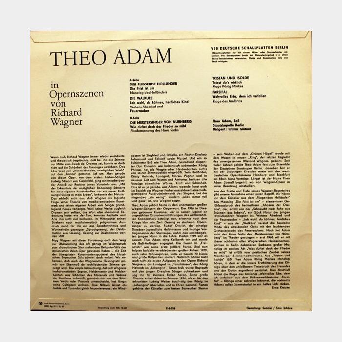 Theo Adam – Theo Adam In Opernszenen von Richard Wagner (ex/ex)