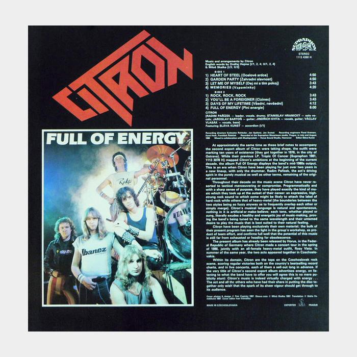 Citron - Full Of Energy (ex/ex)