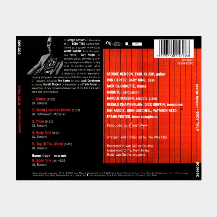 CD George Benson - Body Talk