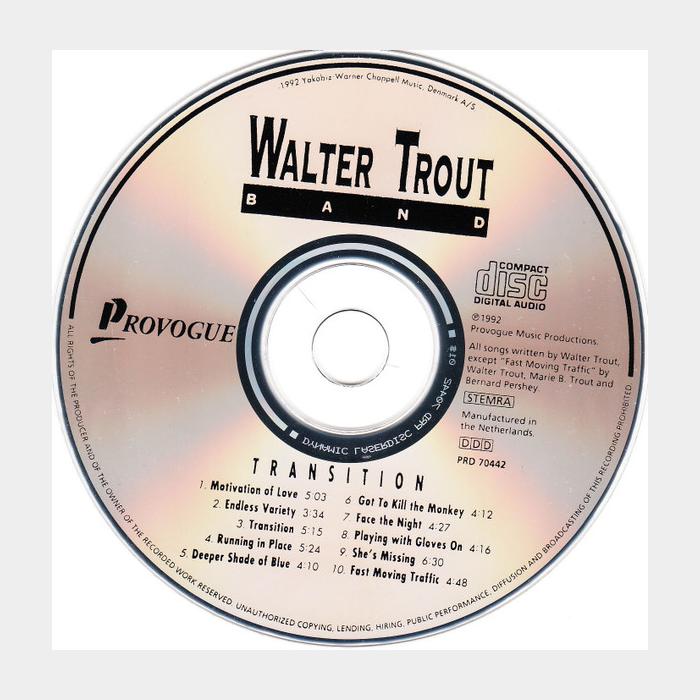 CD Walter Trout Band - Transition