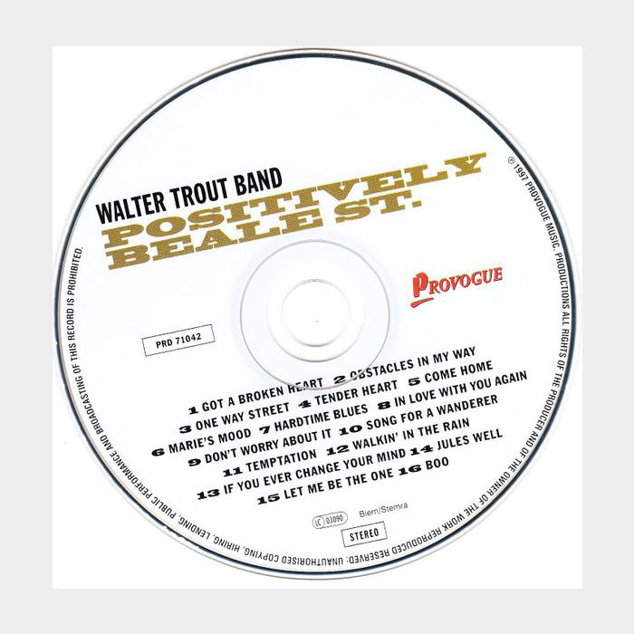 CD Walter Trout Band - Positively Beale St.