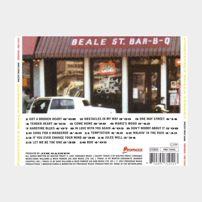 CD Walter Trout Band - Positively Beale St.
