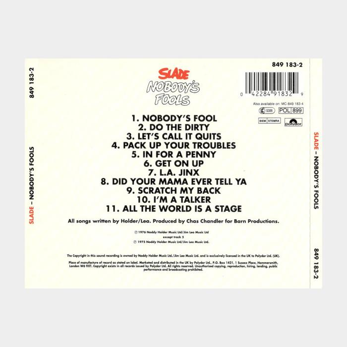 CD Slade - Nobody's Fools (ex+/ex)