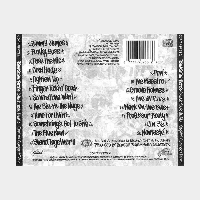 CD Beastie Boys - Check Your Head (ex+/ex)