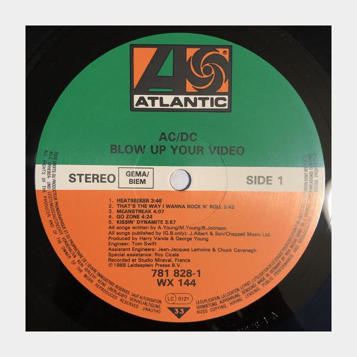 AC/DC - Blow Up Your Video (ex+/ex)