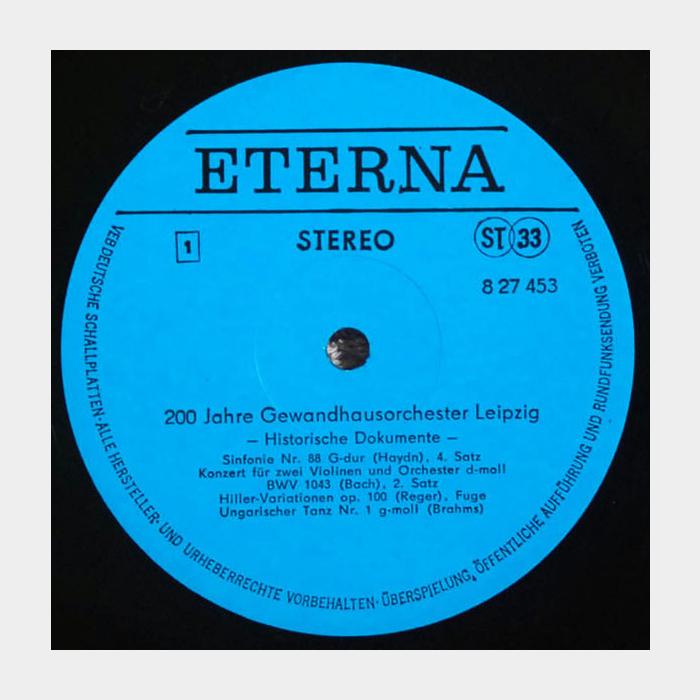 Gewandhausorchester Leipzig – 200 Jahre Leipzig (ex/ex)