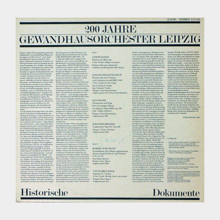 Gewandhausorchester Leipzig – 200 Jahre Leipzig (ex/ex)