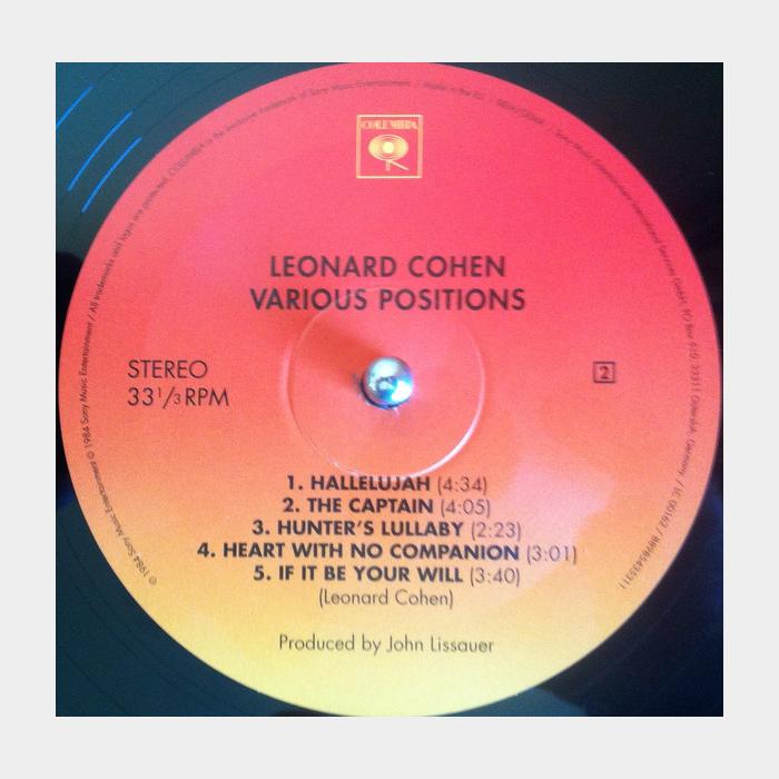 Leonard Cohen - Various Positions (sealed, 180g)