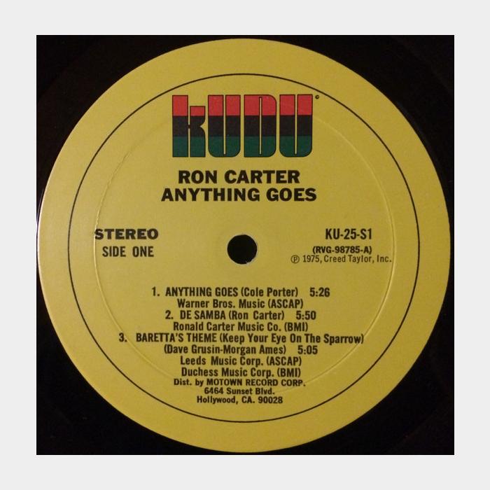 Ron Carter - Anything Goes (ex+/ex)