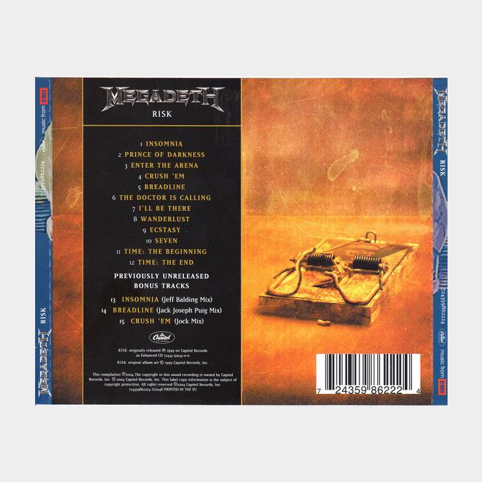 CD Megadeth - Risk