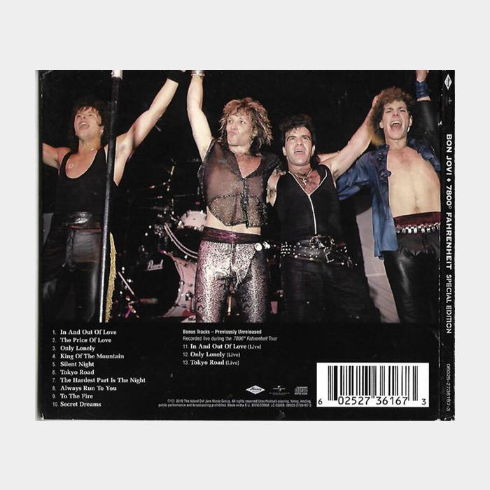 CD Bon Jovi - 7800 Fahrenheit