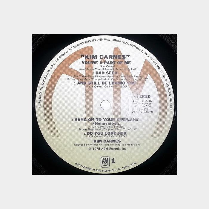 Kim Carnes - Kim Carnes (ex+/ex+, obi)
