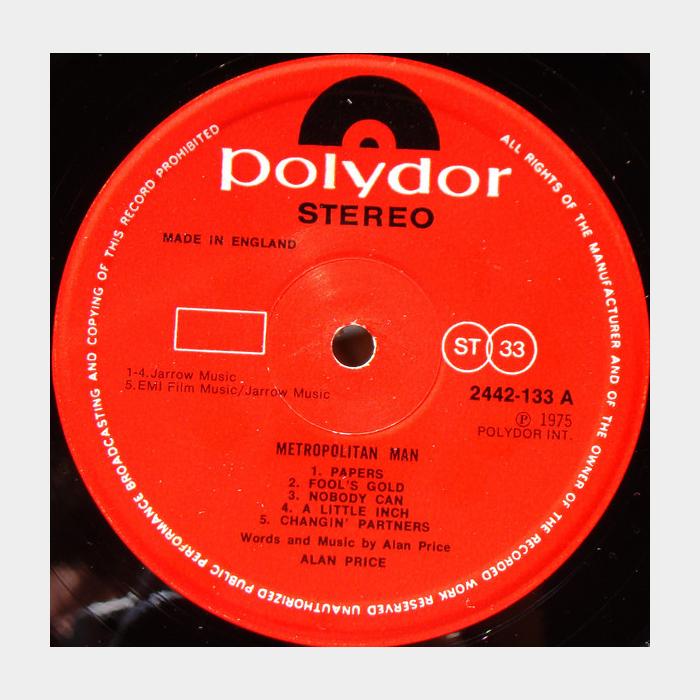 Alan Price - Metropolitan Man (ex+/ex+)