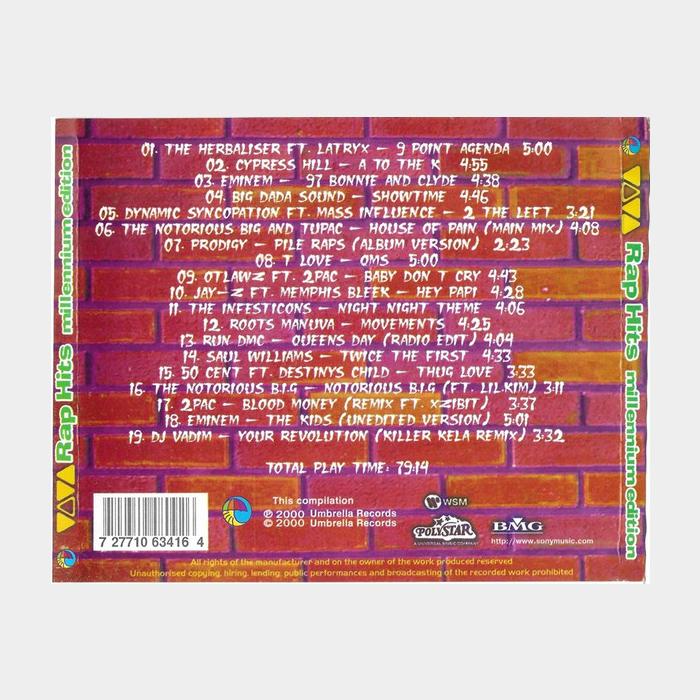 CD VA - Rap Hits Millenium Edition
