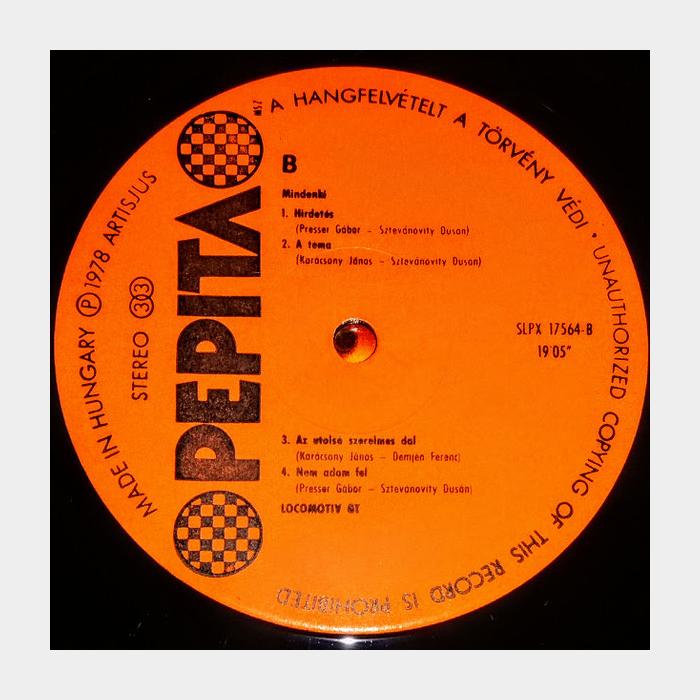 Locomotiv GT - Mindenki (ex+/ex+)