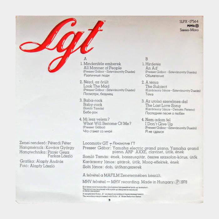 Locomotiv GT - Mindenki (ex+/ex+)