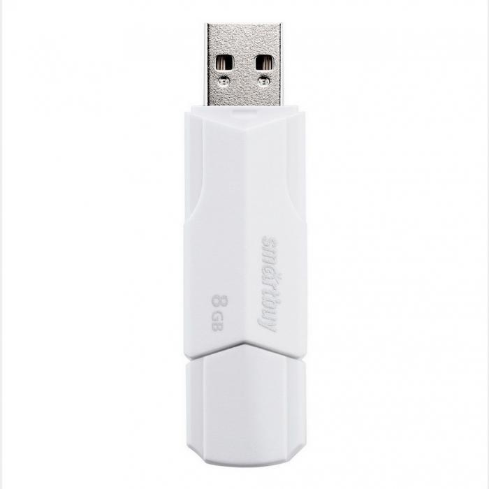 USB Flash 8Gb Smartbuy Clue White