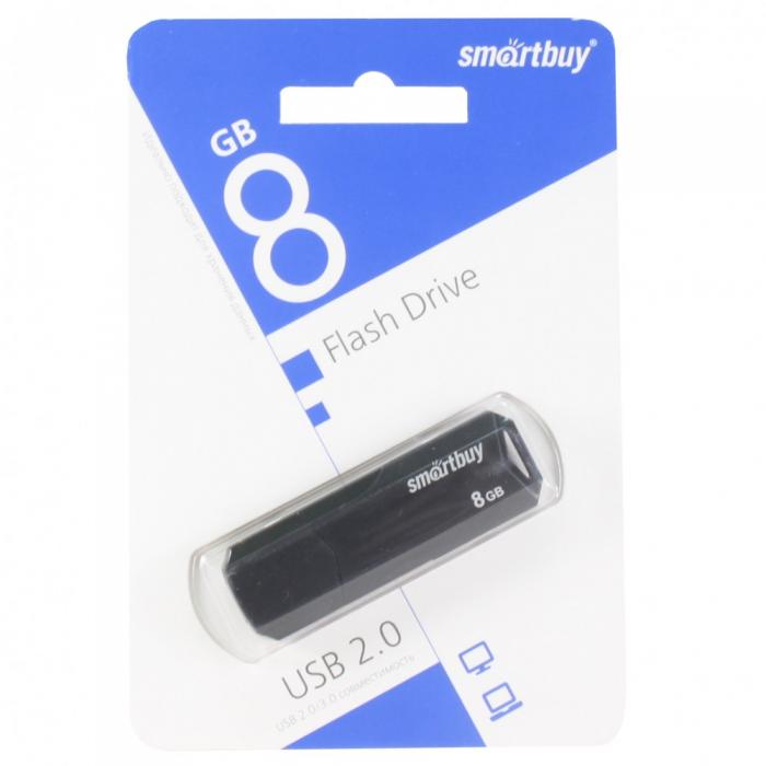USB Flash 8Gb Smartbuy Clue Black