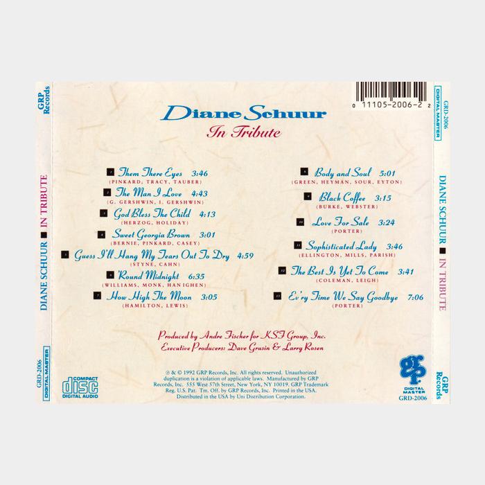 CD Diane Schuur – In Tribute