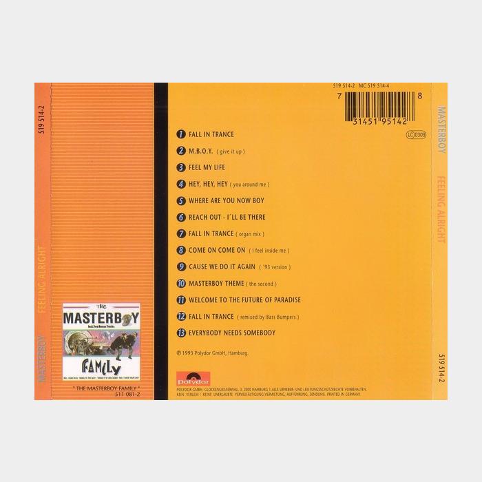 CD Masterboy - Feeling Alright