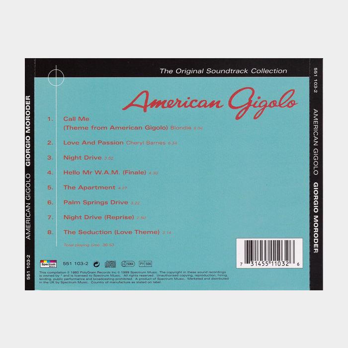 CD Giorgio Moroder - American Gigolo