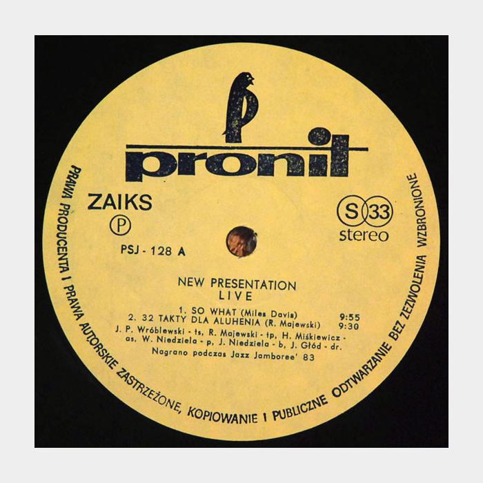 New Presentation – Live (ex+/vg)