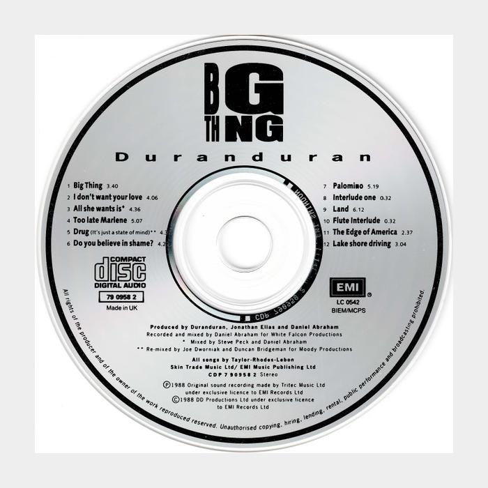 CD Duran Duran - Big Thing